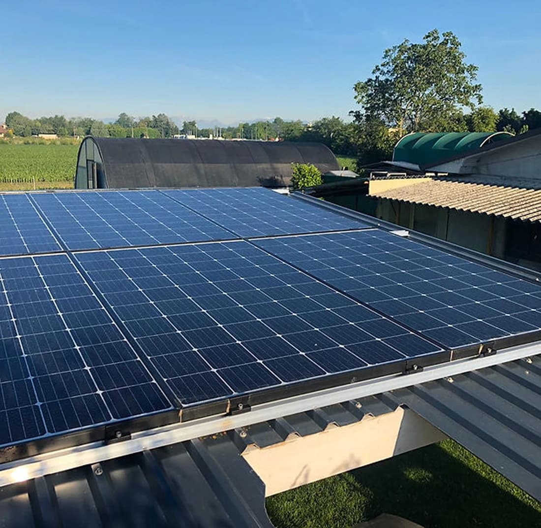 Impianto fotovoltaico su copertura